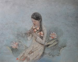 Lady And Lotuses